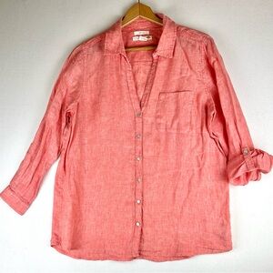 C&C California Linen Button Down Shirt Resort Beach